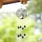 Glitzhome® Matte Black Metal Tree of Life Windchime with Bells